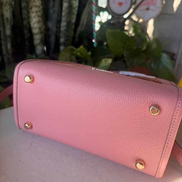 Coach CC421 Dempsey Tote 22 With Creature Patches Leather Candy Pink cat - Picture 3 of 10